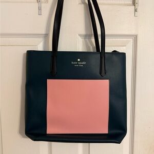 Kate Spade Green and Pink Tote Bag